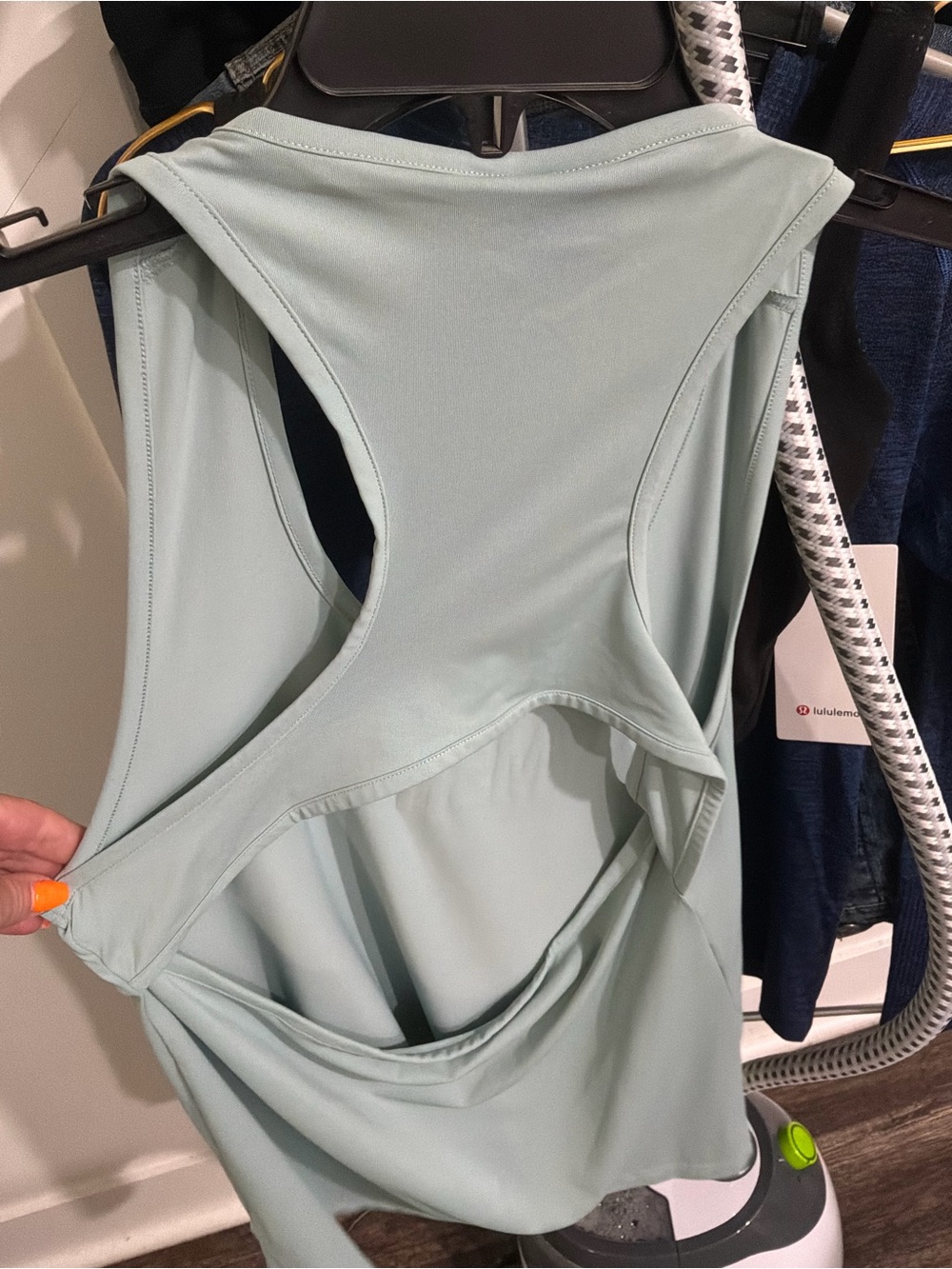 Gymshark Sage Open-Back Athletic Tank - Light Green - Picture 4 of 4